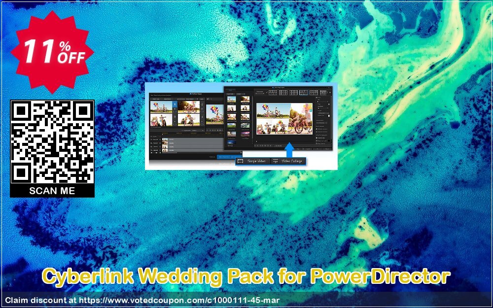 Cyberlink Wedding Pack for PowerDirector Coupon Code Jun 2024, 11% OFF - VotedCoupon