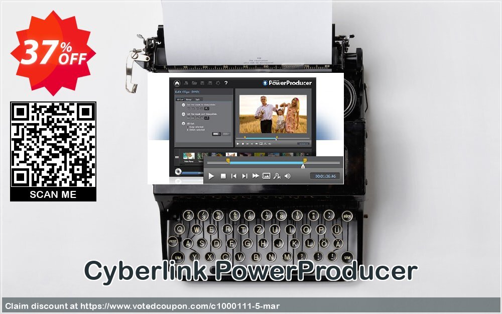 Cyberlink PowerProducer Coupon, discount 37% OFF Cyberlink PowerProducer Jan 2024. Promotion: Amazing discounts code of Cyberlink PowerProducer, tested in January 2024