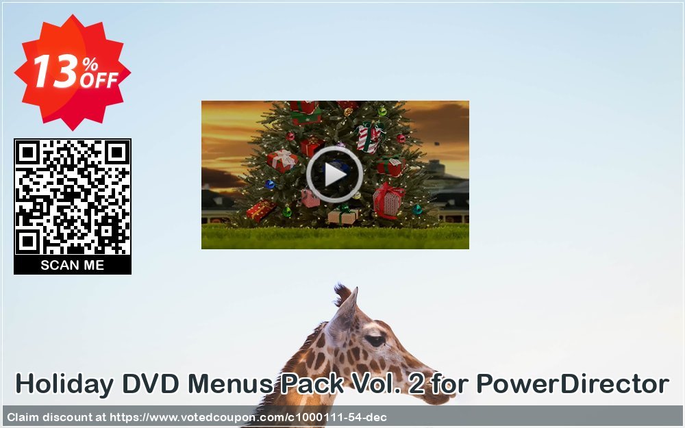 Holiday DVD Menus Pack Vol. 2 for PowerDirector Coupon Code Apr 2024, 13% OFF - VotedCoupon