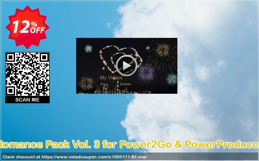 Romance Pack Vol. 3 for Power2Go & PowerProducer Coupon Code Apr 2024, 12% OFF - VotedCoupon