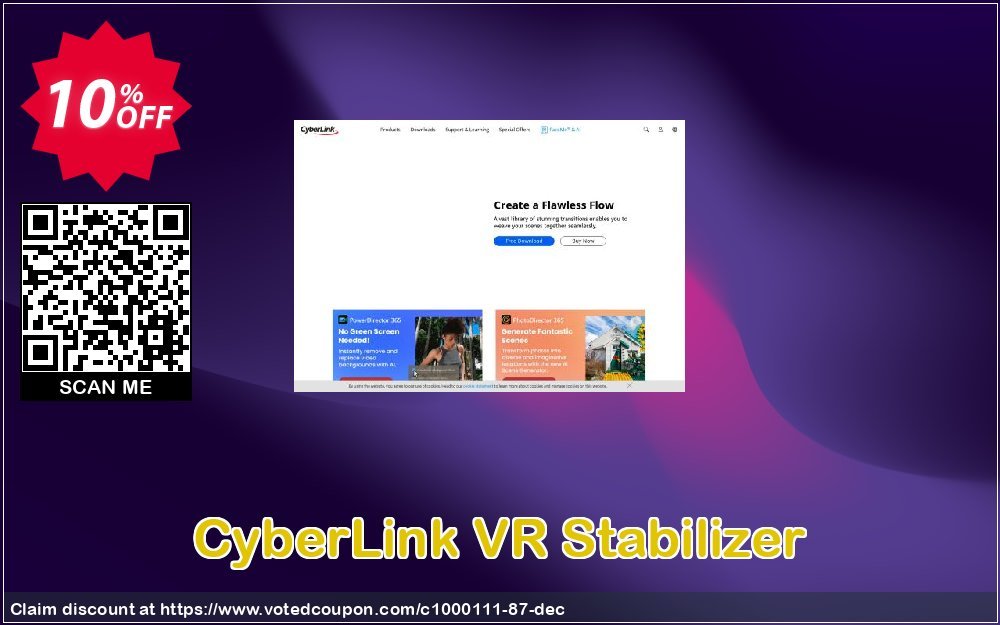 CyberLink VR Stabilizer Coupon, discount CyberLink VR Stabilizer Deal. Promotion: CyberLink VR Stabilizer Exclusive offer