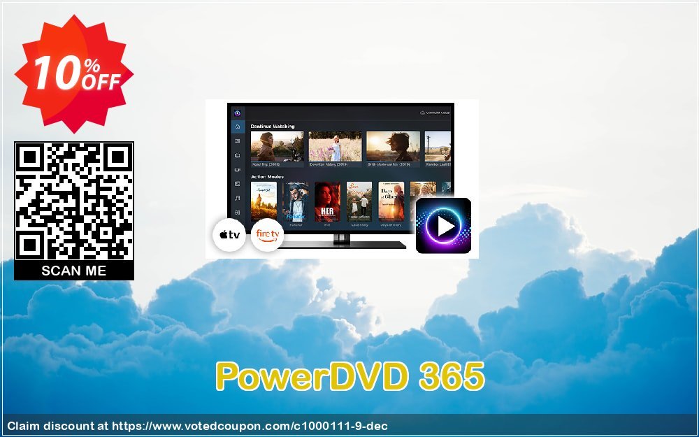 PowerDVD 365 Coupon, discount 10% OFF PowerDVD 19 live Jan 2023. Promotion: Amazing discounts code of PowerDVD 19 live, tested in January 2023
