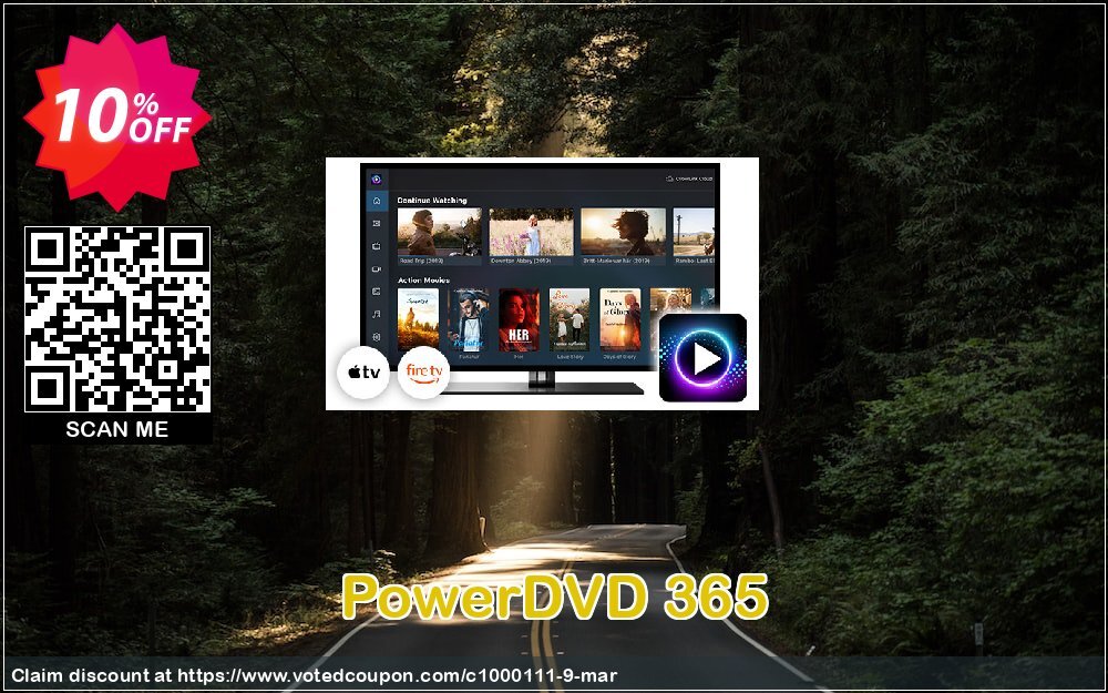 PowerDVD 365 voted-on promotion codes