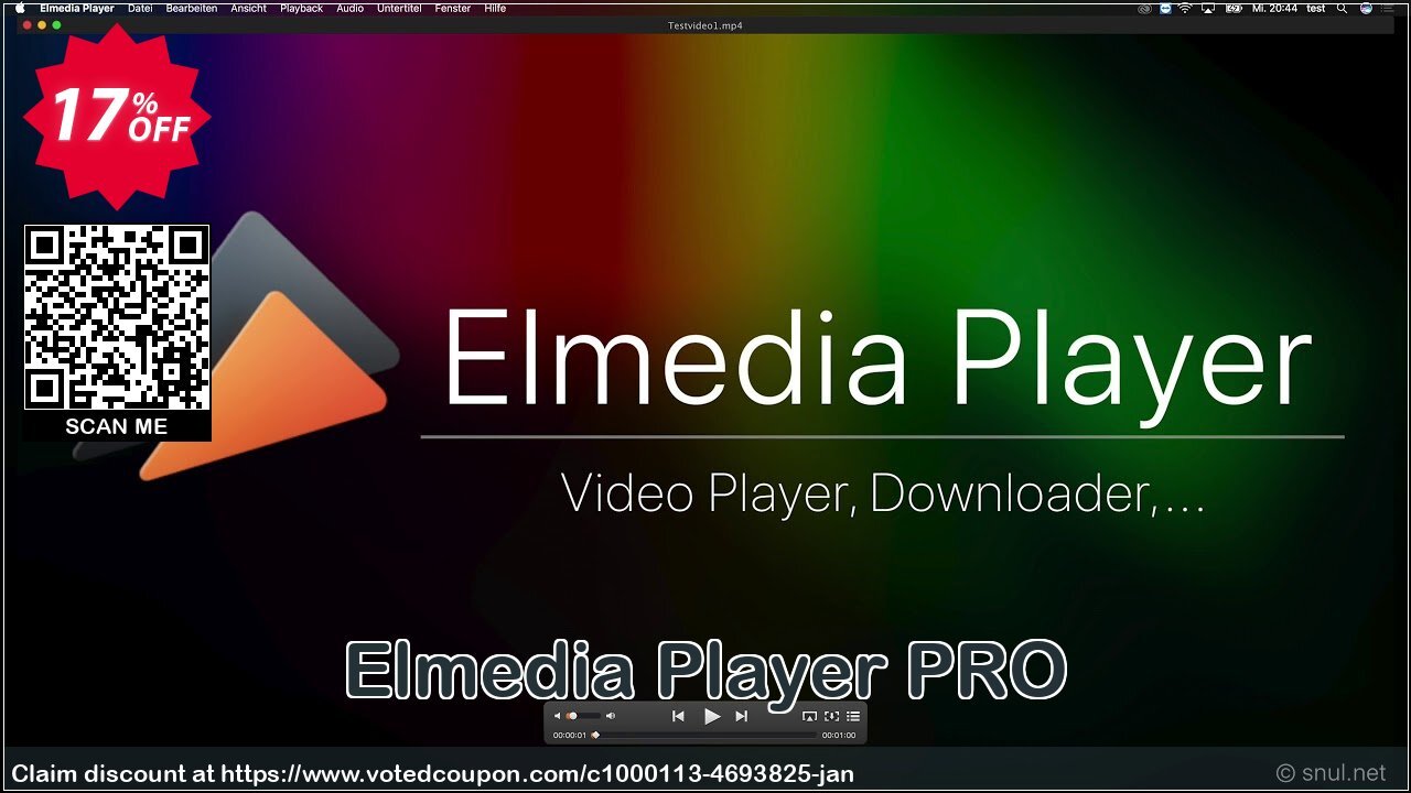 Elmedia Player PRO Coupon, discount Coupon discount 2023. Promotion: wondrous promotions code of Elmedia Player PRO 2023