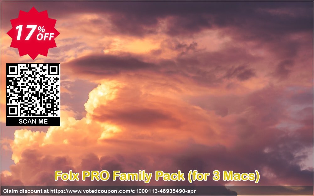 Folx PRO Family Pack, for 3 MACs  Coupon Code May 2024, 17% OFF - VotedCoupon