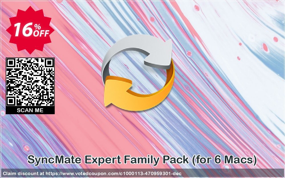 SyncMate Expert Family Pack, for 6 MACs  Coupon, discount 15% OFF SyncMate Expert Family Pack (for 6 Macs), verified. Promotion: Staggering sales code of SyncMate Expert Family Pack (for 6 Macs), tested & approved