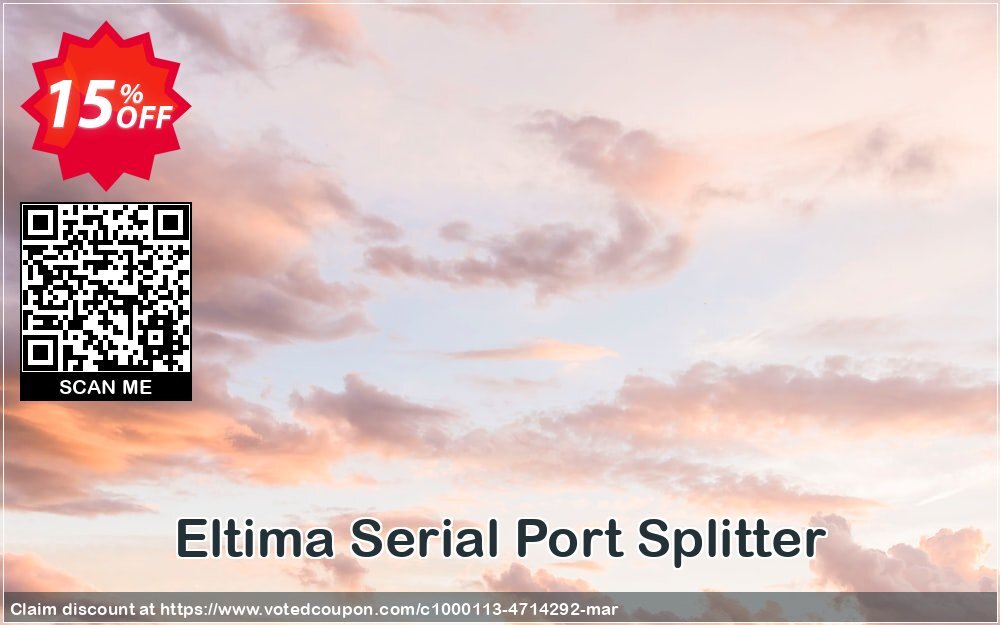 Eltima Serial Port Splitter Coupon, discount Serial Port Splitter dreaded discounts code 2024. Promotion: dreaded discounts code of Serial Port Splitter 2024