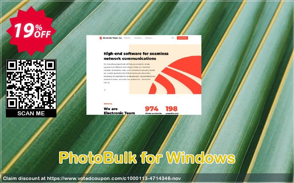 PhotoBulk for WINDOWS Coupon, discount PhotoBulk for Windows best discount code 2023. Promotion: best discount code of PhotoBulk for Windows 2023