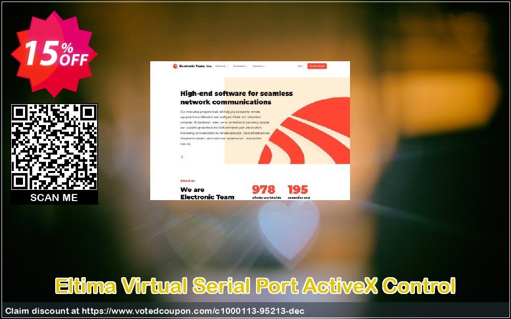 Eltima Virtual Serial Port ActiveX Control Coupon Code May 2024, 15% OFF - VotedCoupon