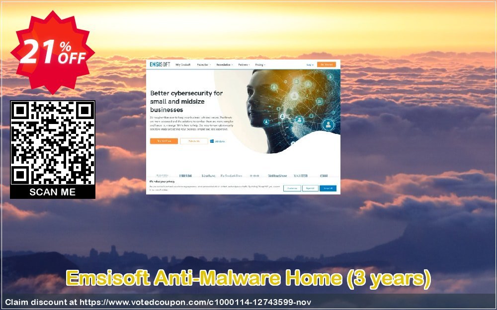 Emsisoft Anti-Malware Home, 3 years  voted-on promotion codes