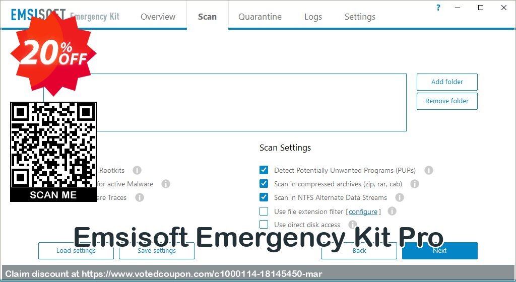 Emsisoft Emergency Kit Pro Coupon Code May 2024, 20% OFF - VotedCoupon