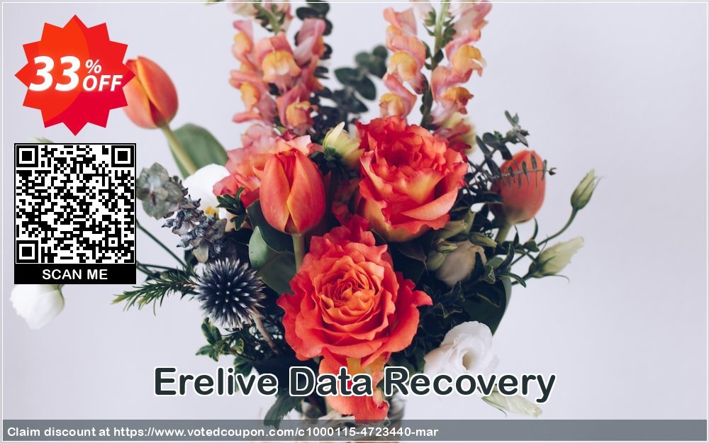 Erelive Data Recovery Coupon, discount 30% off. Promotion: staggering promo code of  Erelive Data Recovery for Windows 1 Year 2024