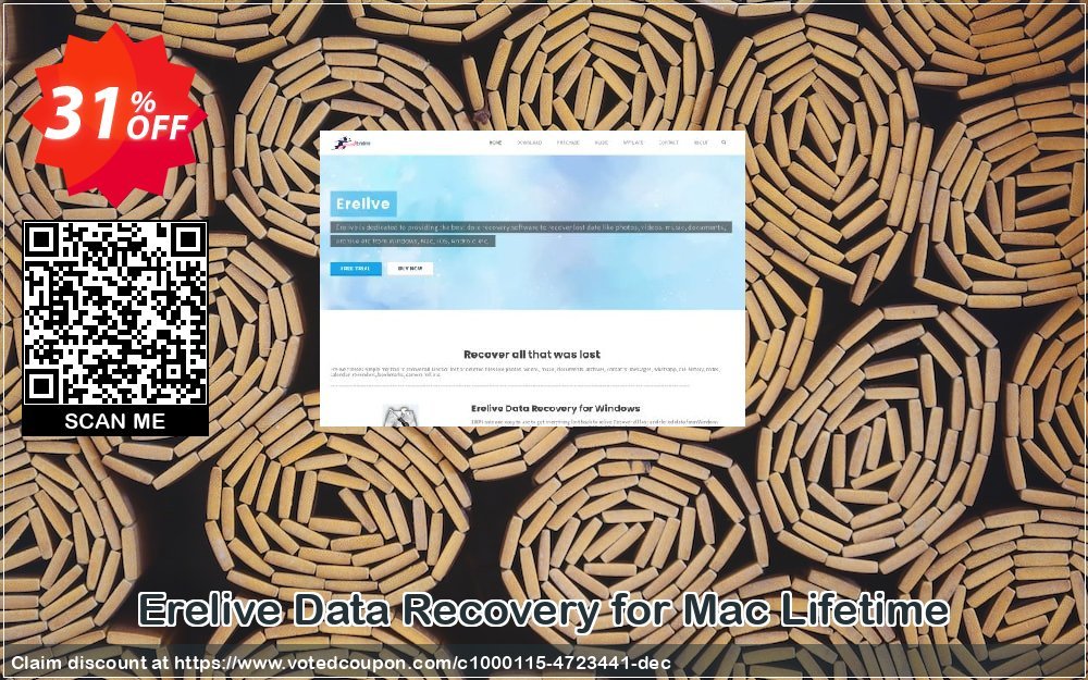 Erelive Data Recovery for MAC Lifetime Coupon, discount 30% off. Promotion: imposing discounts code of Erelive Data Recovery for Mac Lifetime 2023