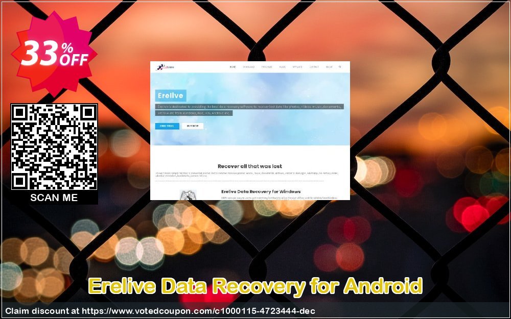Erelive Data Recovery for Android Coupon, discount 30% off. Promotion: formidable deals code of  Erelive Data Recovery for Android 1 Year 2023