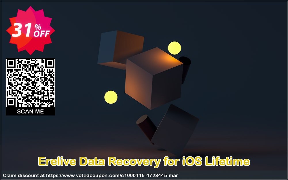 Erelive Data Recovery for iOS Lifetime Coupon, discount 30% off. Promotion: fearsome offer code of  Erelive Data Recovery for iOS Lifetime 2024