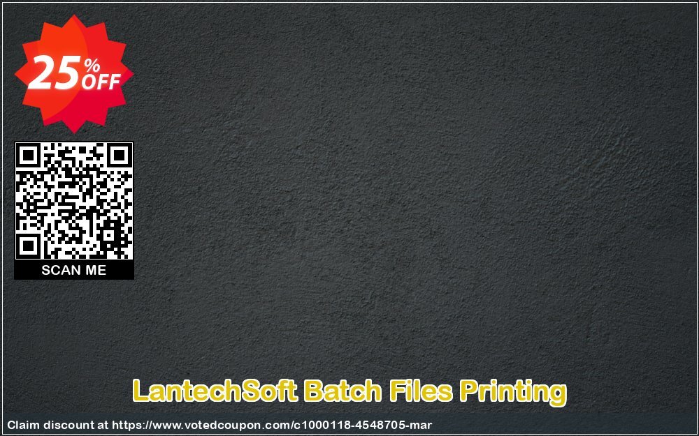 LantechSoft Batch Files Printing Coupon, discount Christmas Offer. Promotion: awesome discount code of Batch Files Printing 2024