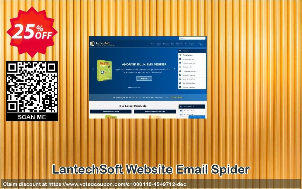 LantechSoft Website Email Spider Coupon, discount Christmas Offer. Promotion: best offer code of Website Email Spider 2023