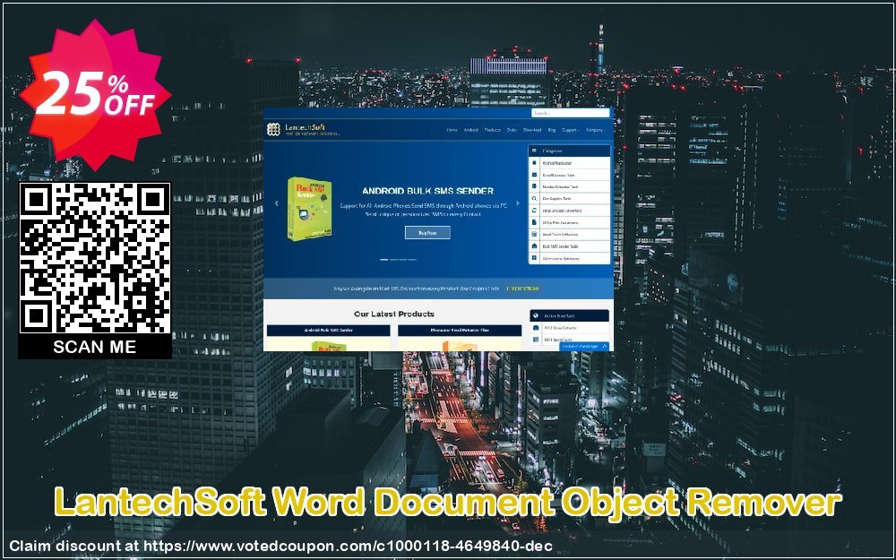 LantechSoft Word Document Object Remover Coupon, discount Christmas Offer. Promotion: staggering offer code of Word Document Object Remover 2024