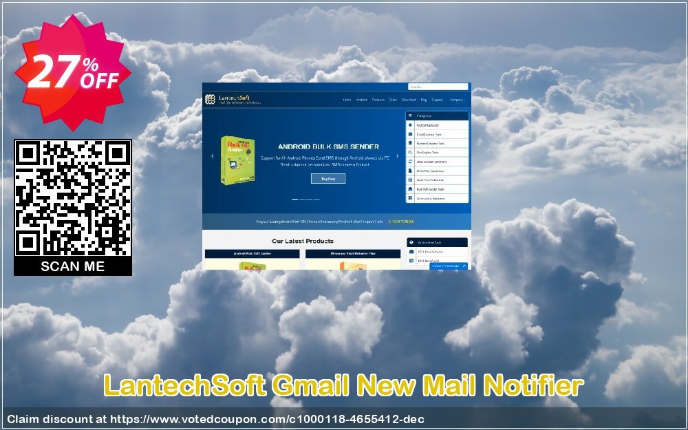 LantechSoft Gmail New Mail Notifier Coupon, discount Christmas Offer. Promotion: dreaded offer code of Gmail New Mail Notifier 2024