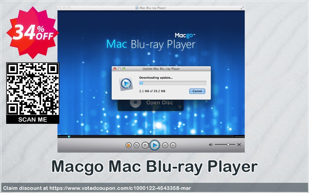 MACgo MAC Blu-ray Player Coupon Code May 2024, 34% OFF - VotedCoupon