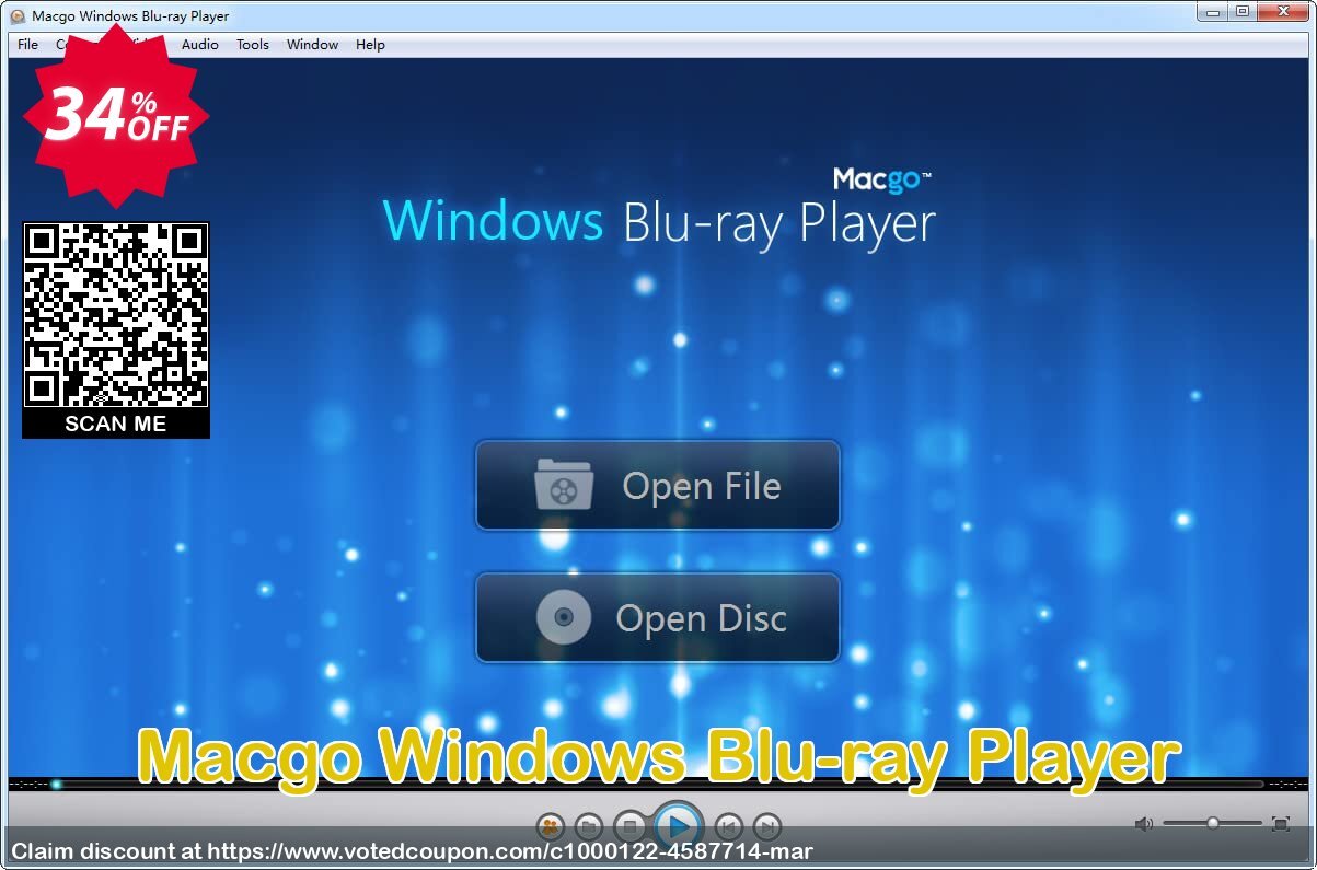 MACgo WINDOWS Blu-ray Player Coupon Code May 2024, 34% OFF - VotedCoupon