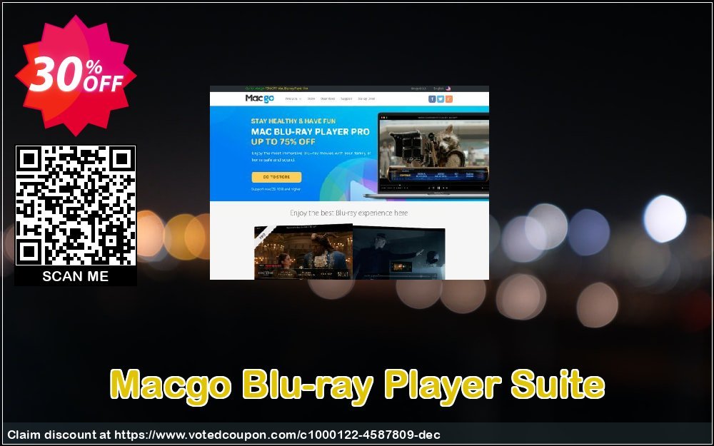 MACgo Blu-ray Player Suite Coupon, discount Macgo Blu-ray Player Suite staggering discounts code 2024. Promotion: staggering discounts code of Macgo Blu-ray Player Suite 2024
