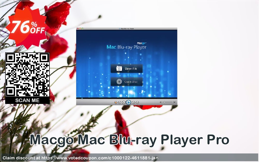 MACgo MAC Blu-ray Player Pro Coupon, discount Macgo Mac Blu-ray Player Pro Wonderful discount code 2023. Promotion: Wonderful discount code of Macgo Mac Blu-ray Player Pro 2023