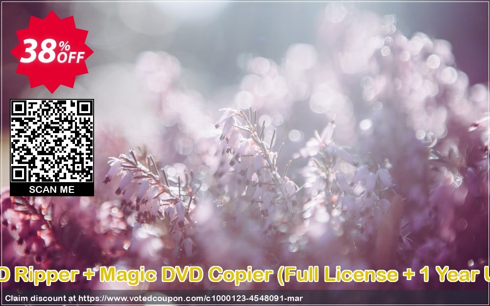 Magic DVD Ripper + Magic DVD Copier, Full Plan + Yearly Upgrades  voted-on promotion codes