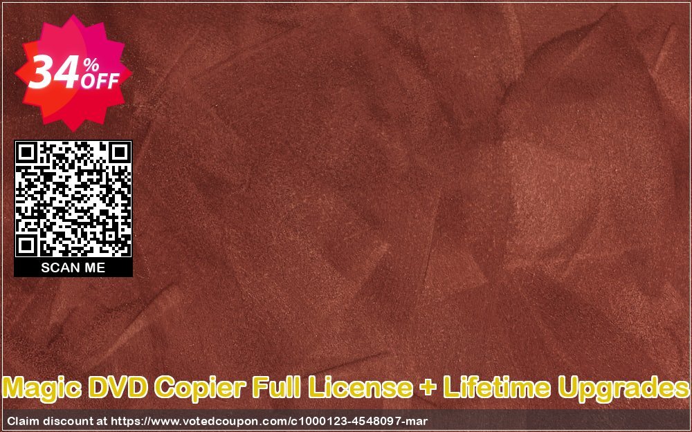 Magic DVD Copier Full Plan + Lifetime Upgrades Coupon Code May 2024, 34% OFF - VotedCoupon