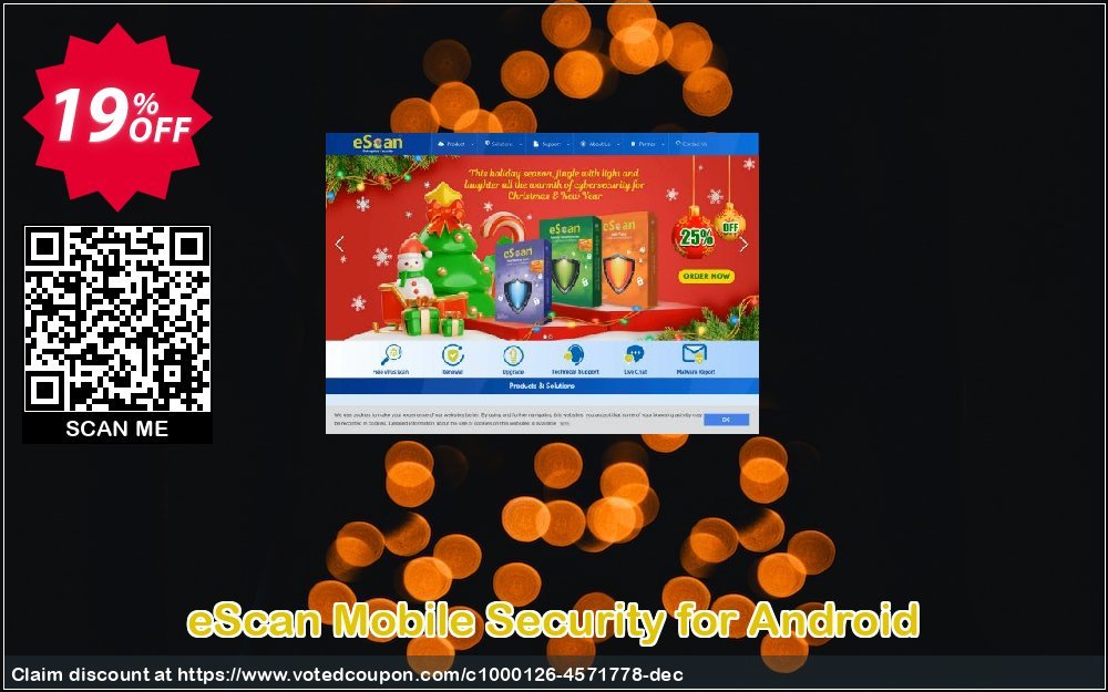 eScan Mobile Security for Android Coupon, discount eScan All SOHO Promotions. Promotion: staggering promo code of eScan Mobile Security for Android 2023