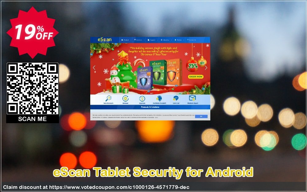 eScan Tablet Security for Android Coupon, discount eScan All SOHO Promotions. Promotion: imposing discounts code of eScan Tablet Security for Android 2023