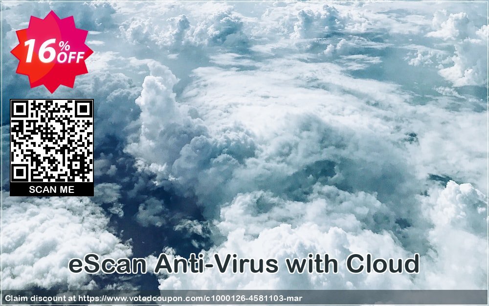 eScan Anti-Virus with Cloud Coupon, discount eScan All SOHO Promotions. Promotion: awful discounts code of eScan Anti-Virus with Cloud 2024