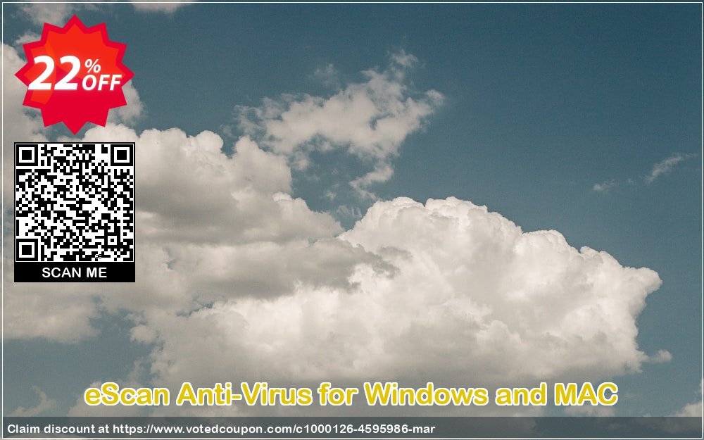 eScan Anti-Virus for WINDOWS and MAC Coupon, discount eScan Anti-Virus for Windows and MAC amazing promotions code 2024. Promotion: amazing promotions code of eScan Anti-Virus for Windows and MAC 2024