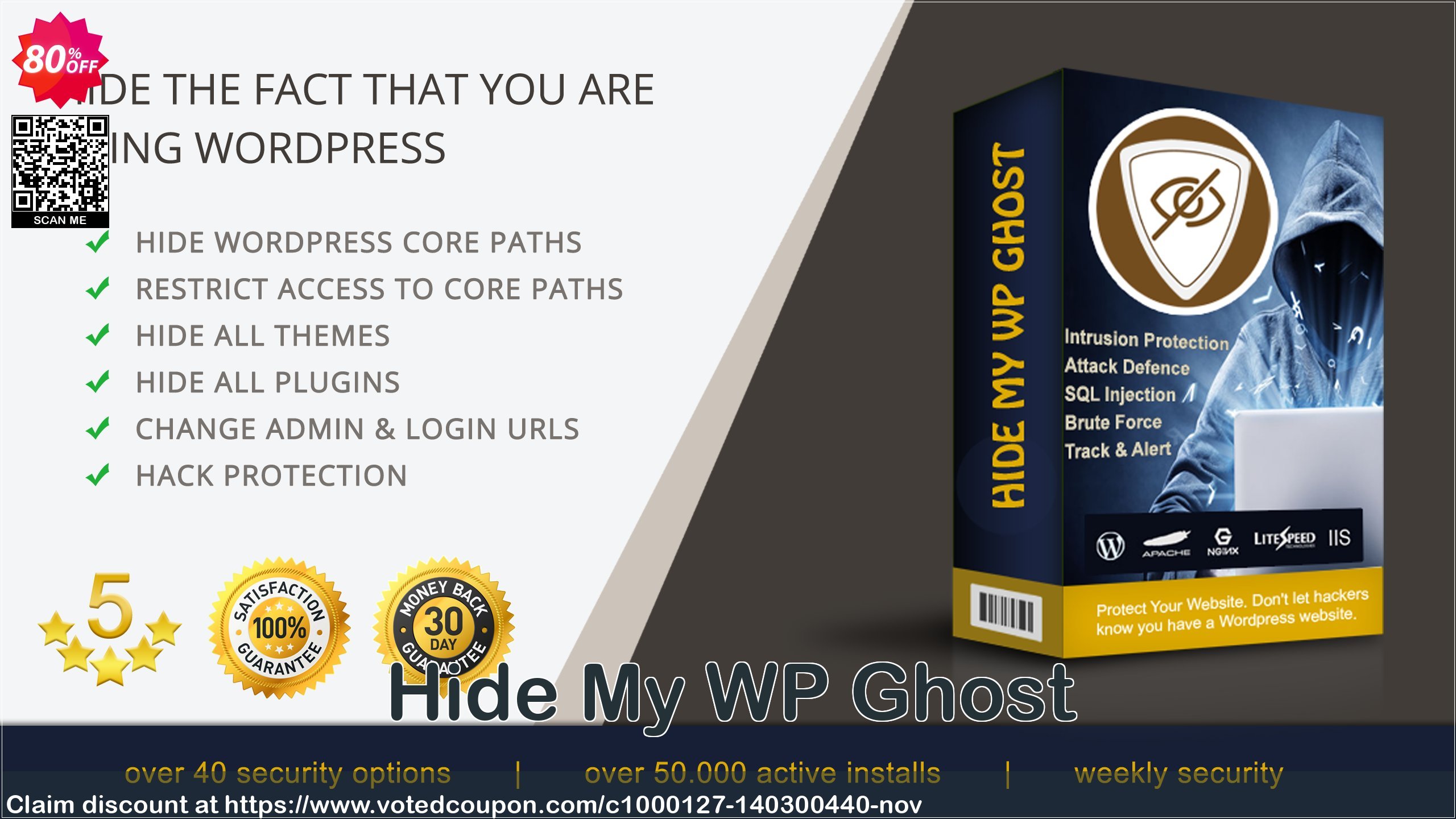Hide My WP Ghost Coupon, discount 80% OFF Hide My WP Ghost, verified. Promotion: Best sales code of Hide My WP Ghost, tested & approved