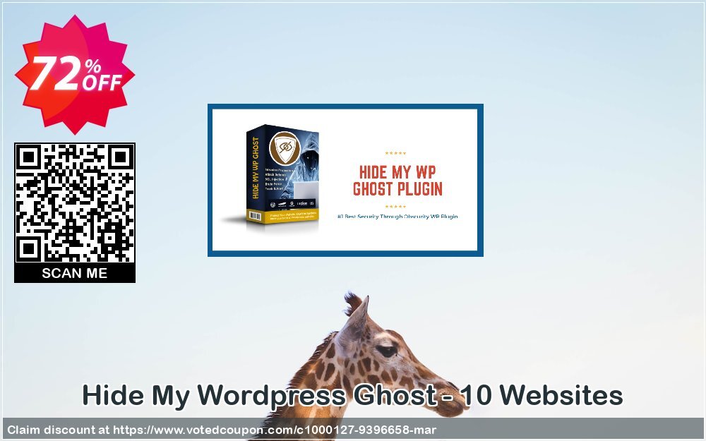 Hide My Wordpress Ghost - 10 Websites Coupon, discount 70% Discount - 10 Websites. Promotion: wondrous deals code of Hide My WP Ghost - 10 Websites 2024