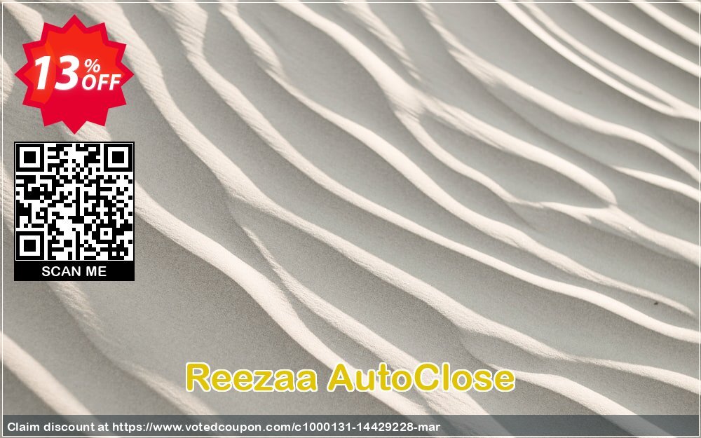 Reezaa AutoClose Coupon, discount AutoClose exclusive discounts code 2025. Promotion: exclusive discounts code of AutoClose 2024