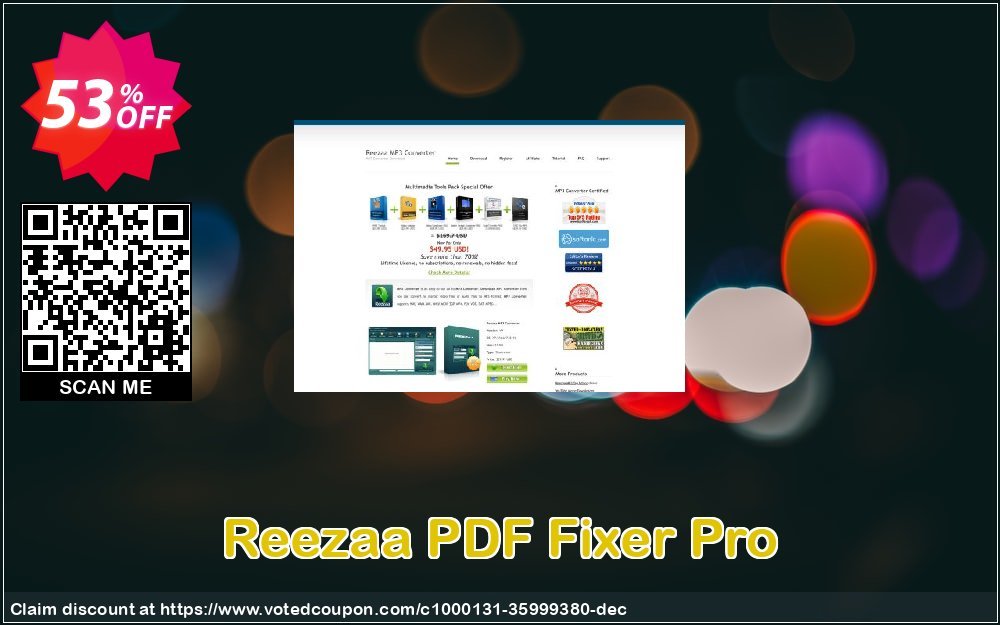 Reezaa PDF Fixer Pro Coupon, discount 82% OFF Reezaa PDF Fixer Pro, verified. Promotion: Exclusive promo code of Reezaa PDF Fixer Pro, tested & approved