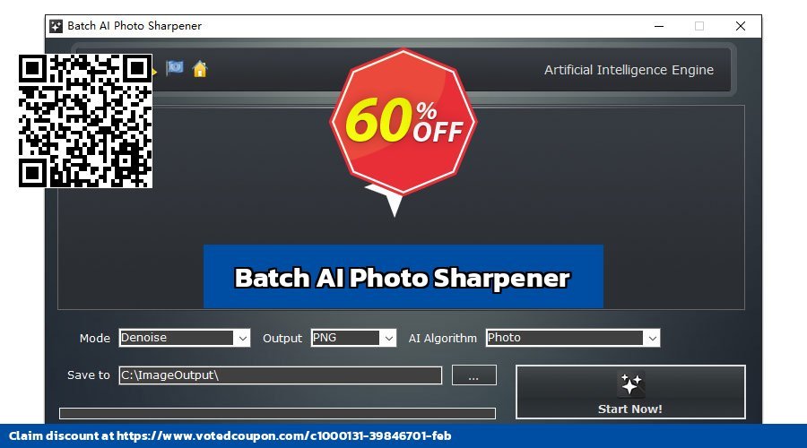 Batch AI Photo Sharpener Coupon, discount 60% OFF Batch AI Photo Sharpener, verified. Promotion: Exclusive promo code of Batch AI Photo Sharpener, tested & approved