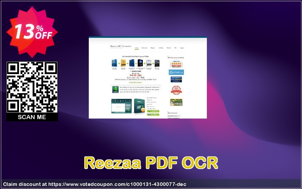 Reezaa PDF OCR Coupon, discount 3usdreseller. Promotion: amazing deals code of PDF OCR 2023