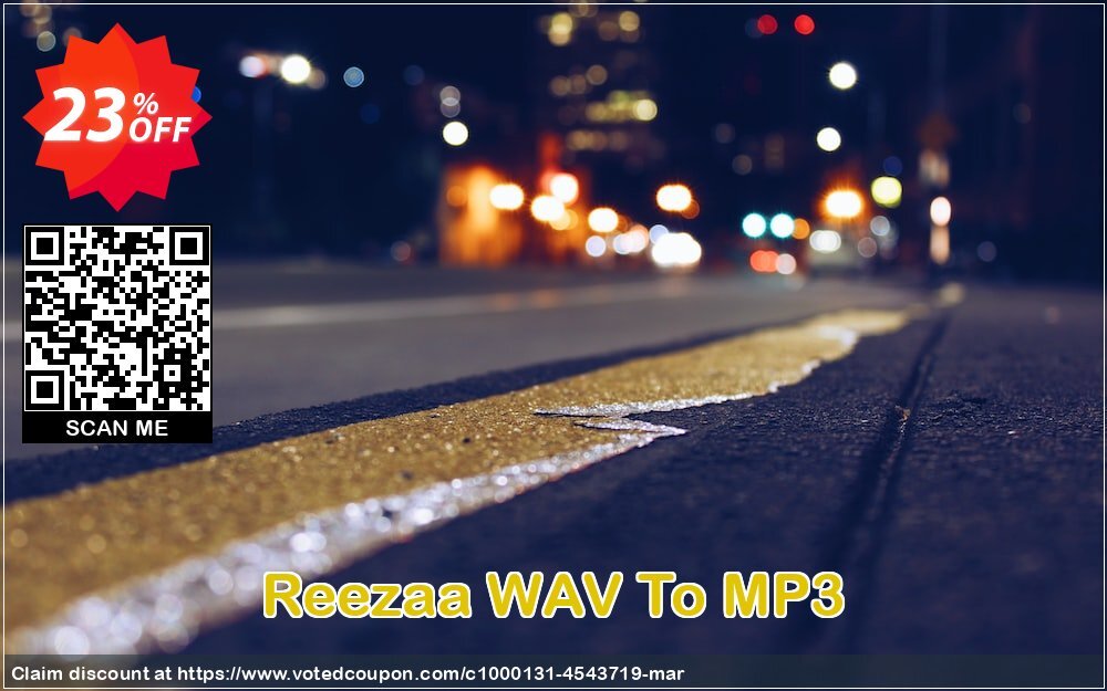 Reezaa WAV To MP3 Coupon, discount WAV To MP3 imposing deals code 2024. Promotion: imposing deals code of WAV To MP3 2024