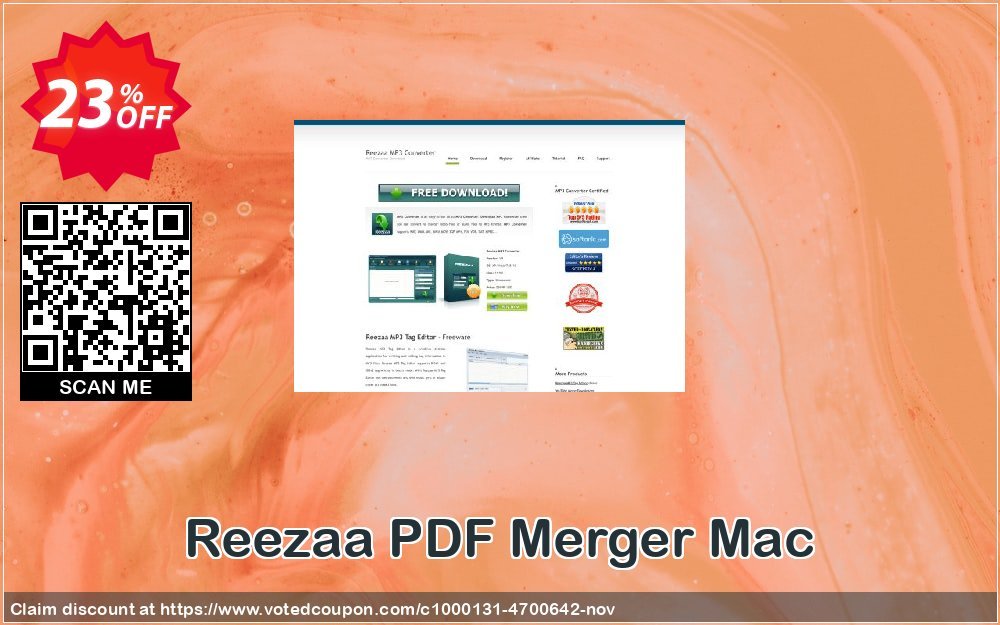 Reezaa PDF Merger MAC Coupon, discount PDF Merger Mac exclusive discounts code 2024. Promotion: exclusive discounts code of PDF Merger Mac 2024