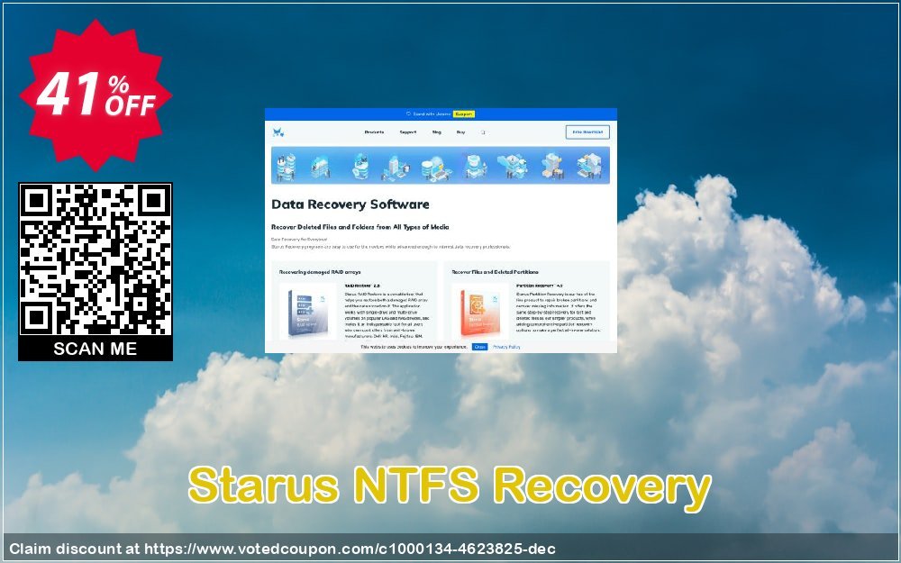 Starus NTFS Recovery Coupon, discount Starus NTFS Recovery stunning sales code 2023. Promotion: stunning sales code of Starus NTFS Recovery 2023