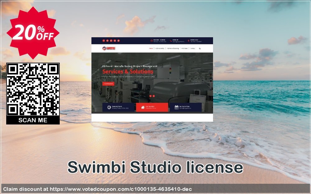 Swimbi Studio Plan Coupon, discount -20%. Promotion: best promotions code of Studio license (Unlimited domains) 2024