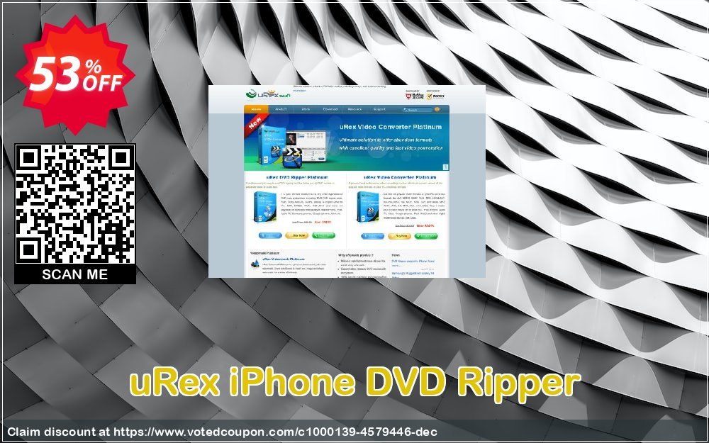 uRex iPhone DVD Ripper Coupon, discount 50% Off. Promotion: wondrous sales code of uRex iPhone DVD Ripper 2023