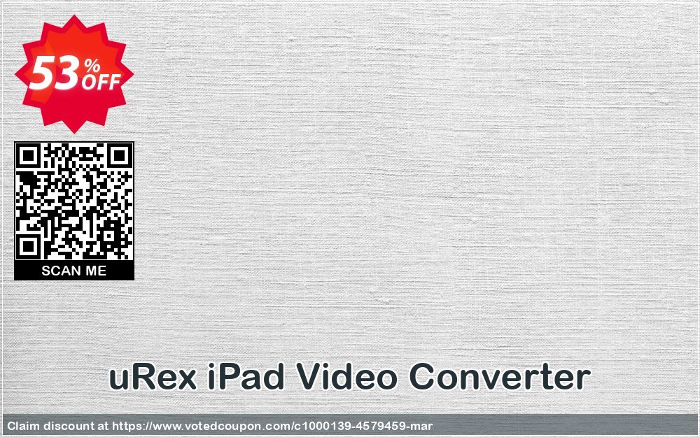 uRex iPad Video Converter Coupon Code Apr 2024, 53% OFF - VotedCoupon