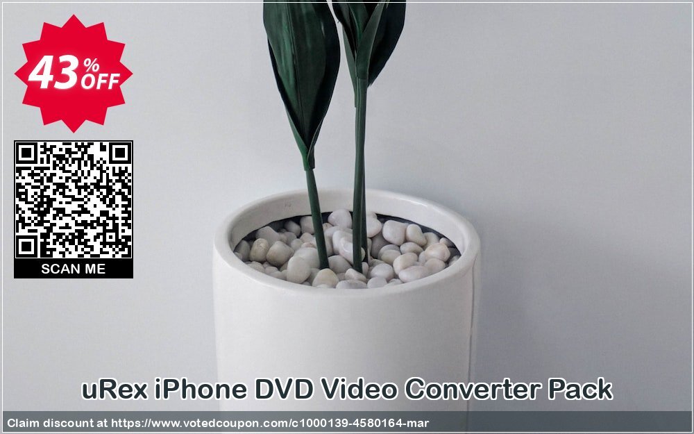 uRex iPhone DVD Video Converter Pack Coupon Code May 2024, 43% OFF - VotedCoupon