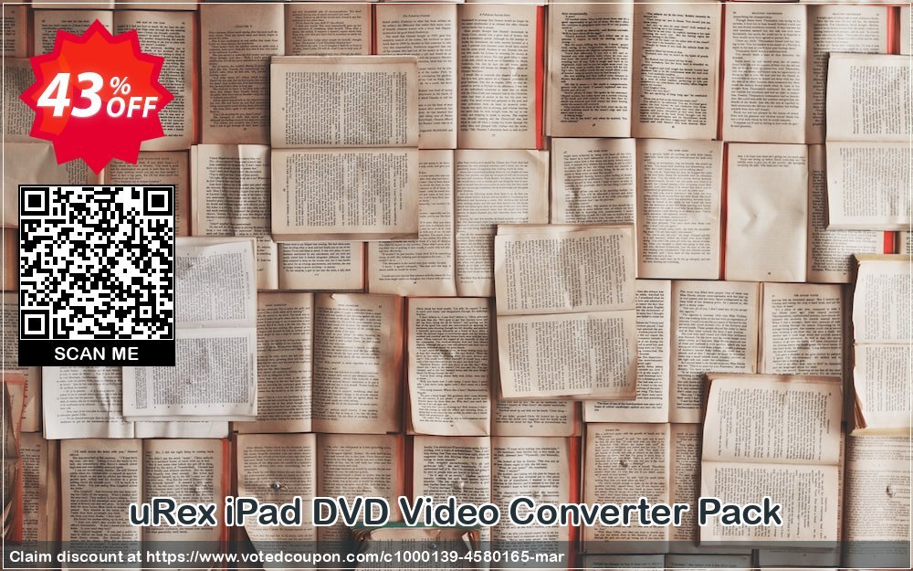 uRex iPad DVD Video Converter Pack Coupon, discount Bundle Discount. Promotion: big discounts code of uRex iPad DVD Video Converter Pack 2024