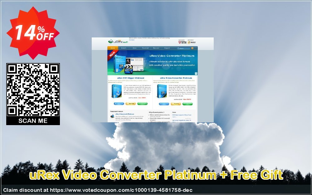 uRex Video Converter Platinum + Free Gift Coupon, discount 5 USD OFF. Promotion: amazing offer code of uRex Video Converter Platinum + Free Gift 2024