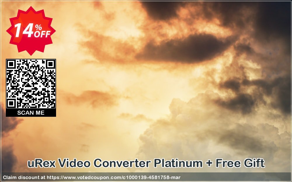 uRex Video Converter Platinum + Free Gift Coupon, discount 5 USD OFF. Promotion: amazing offer code of uRex Video Converter Platinum + Free Gift 2024