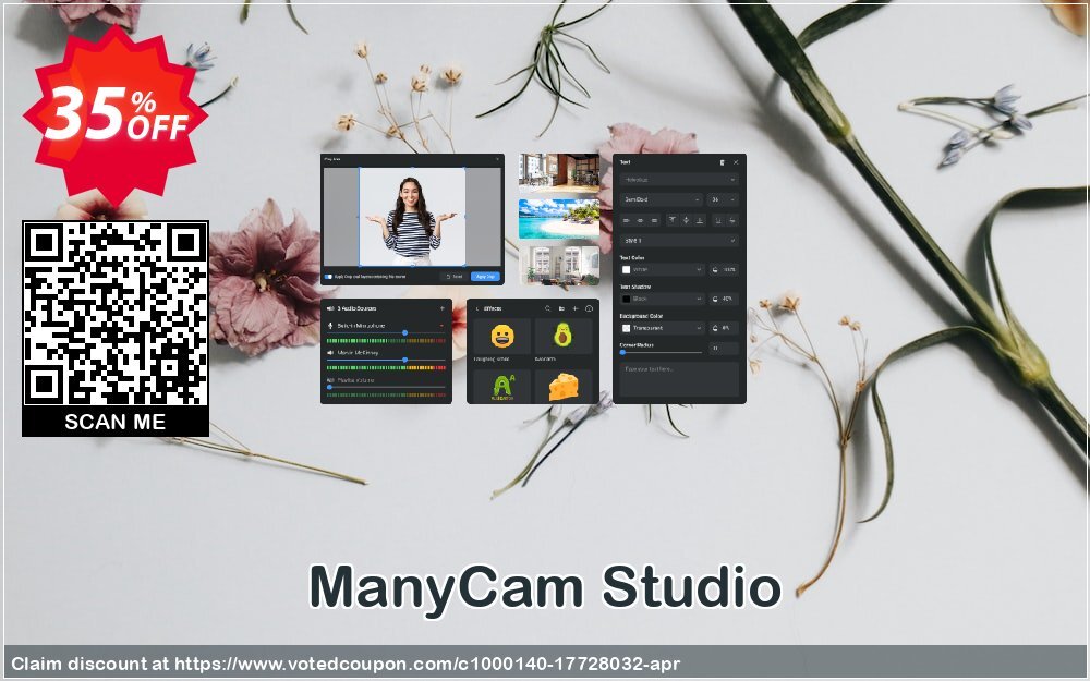 ManyCam Studio Coupon, discount 35% OFF ManyCam Studio, verified. Promotion: Formidable promotions code of ManyCam Studio, tested & approved